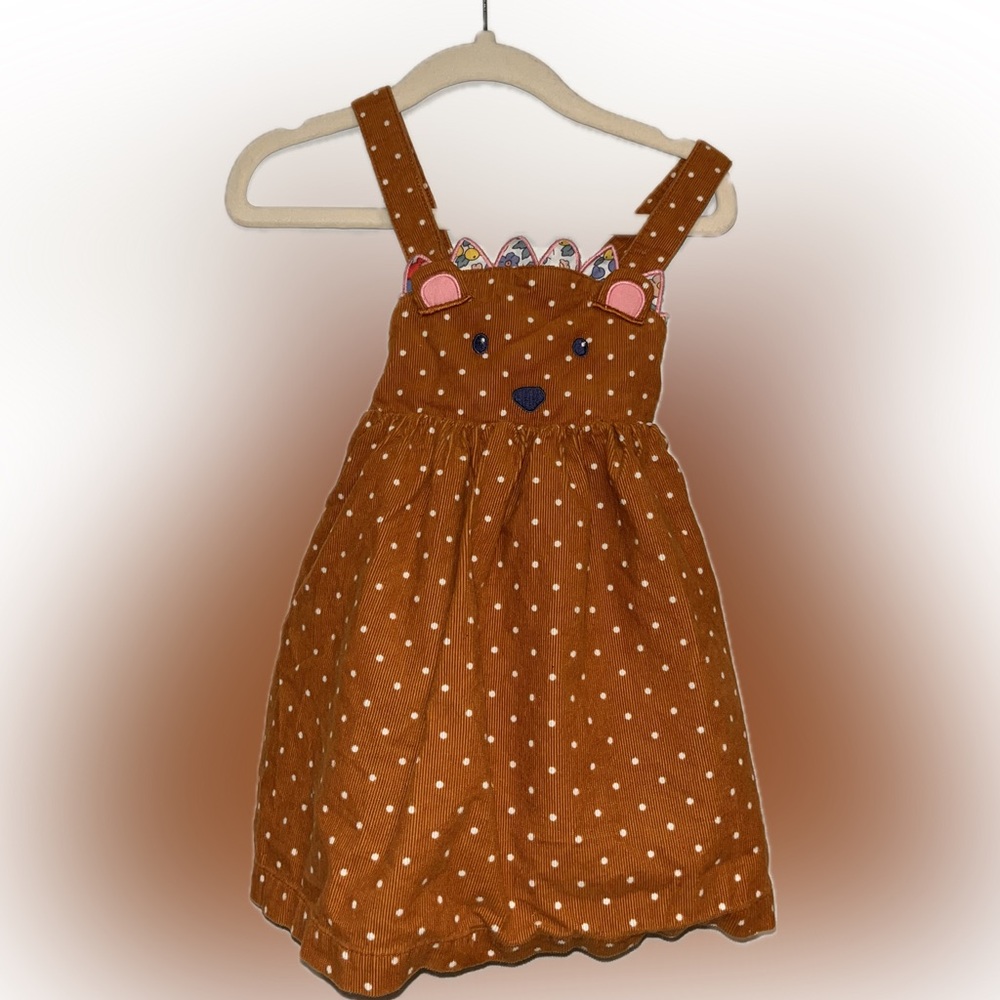 Brown Polka Dot Hedgehog Dress 🦔
